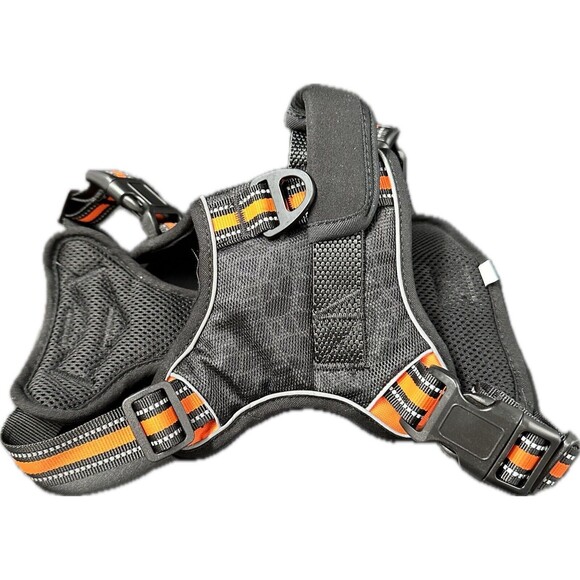 No Pull Dog Harness Breathable Reflective Adjustable Pet Control Handle Vest Med - Picture 4 of 8